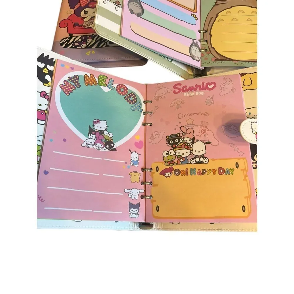 4 Anime planners budget diaries hello kitty Sanrio powerpuff girls Totoro skulls